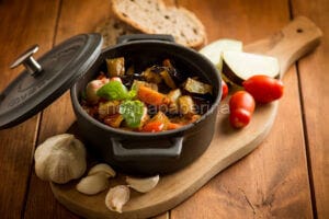 Mushrooms and eggplants, an anti-intolerance side dish