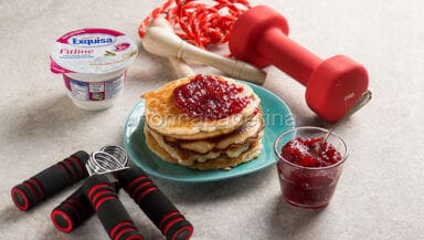 Pancake proteici con fiocchi di latte