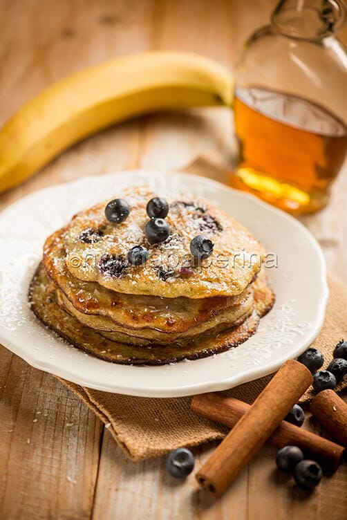 Pancake senza farina con banana Pancake senza farina con banana