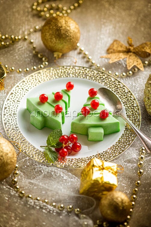 Panna cotta al pandan