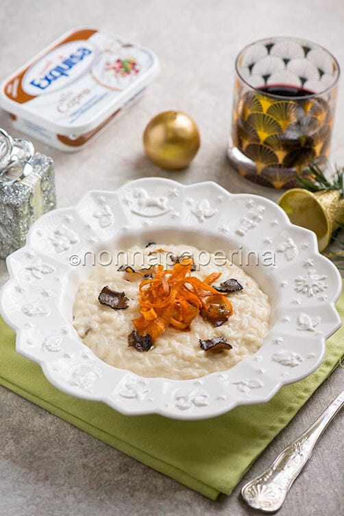 Risotto con formaggio di capra 