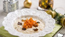 Risotto con spalmabile alla capra per un Natale diverso