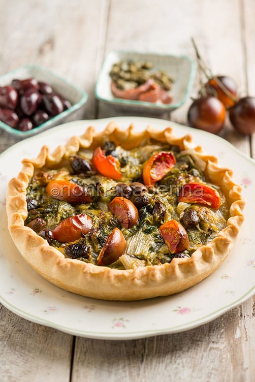 Torta salata con scarola Torta salata con scarola