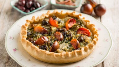 Torta salata con scarola