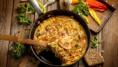 Frittata con i peperoni