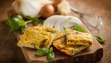 Frittata di cipolle al forno