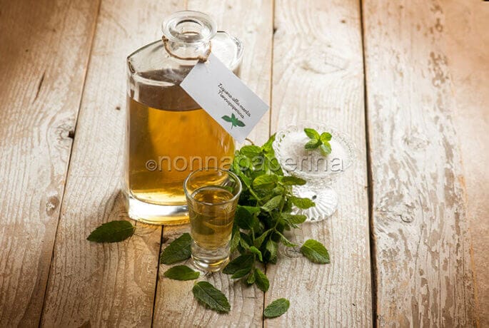 Mint liqueur, an easy home-made liqueur Mint liqueur, an easy home-made liqueur