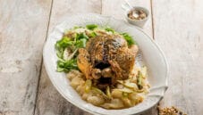 Pollo al dragoncello con sedano rapa, un secondo agrodolce