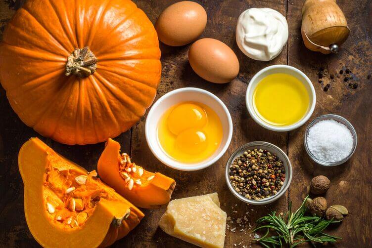 ingredienti flan di zucca