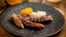 Picanha con salsa di pere e zucca