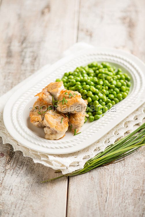 Animelle di agnello con piselli Animelle di agnello con piselli