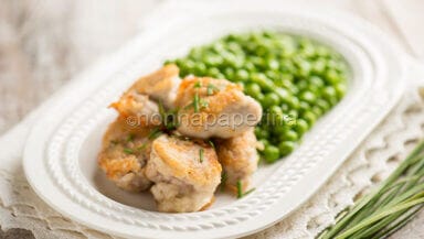 Animelle di agnello con piselli