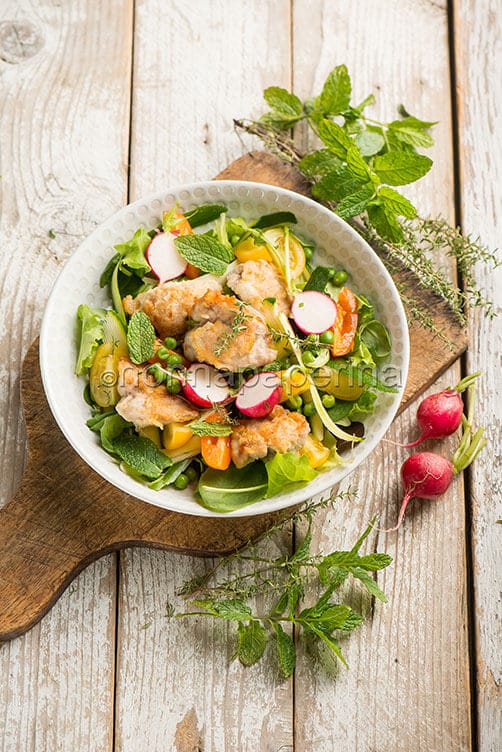 Animelle di agnello in insalata Animelle di agnello in insalata