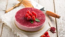 Cheesecake ai lamponi e matcha, una variante ottima