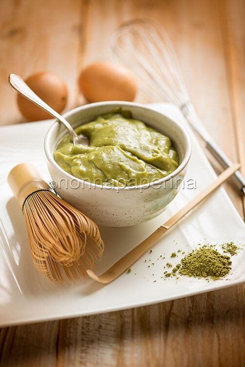 Crema pasticcera al matcha