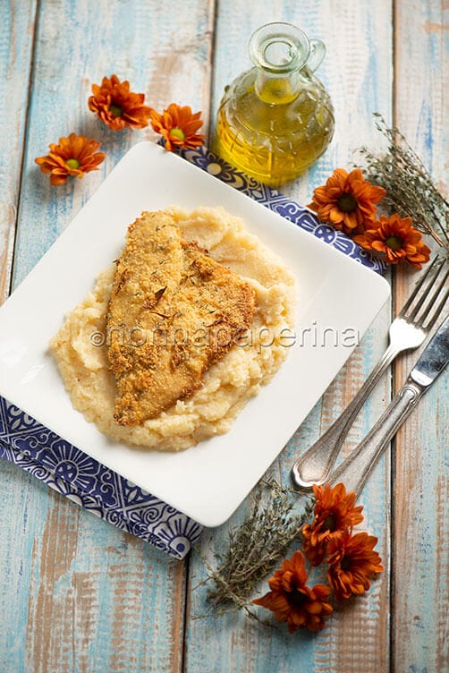 Orata al forno con calendula