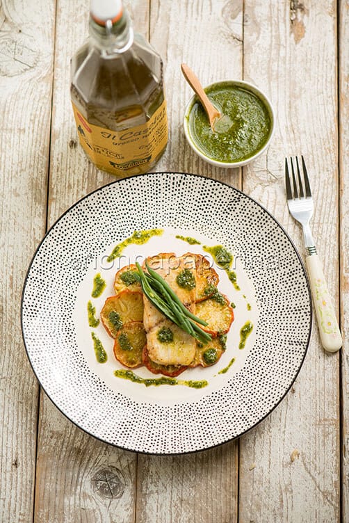 filetti di ricciola in oliocottura