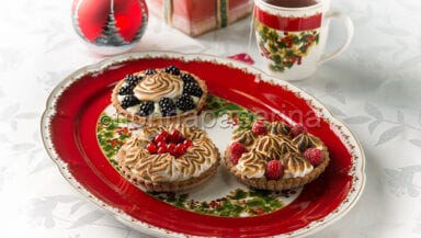 Crostatine con farina di castagne