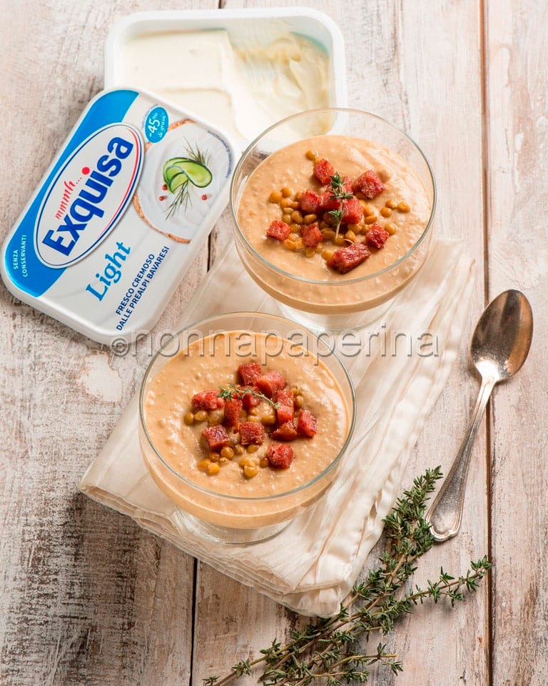 Mousse di lenticchie e cotechino Mousse di lenticchie e cotechino