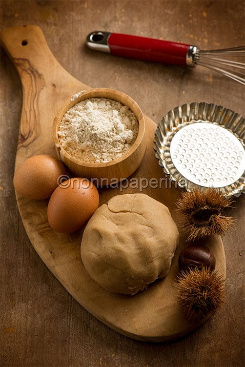 Pasta frolla con farina di castagne