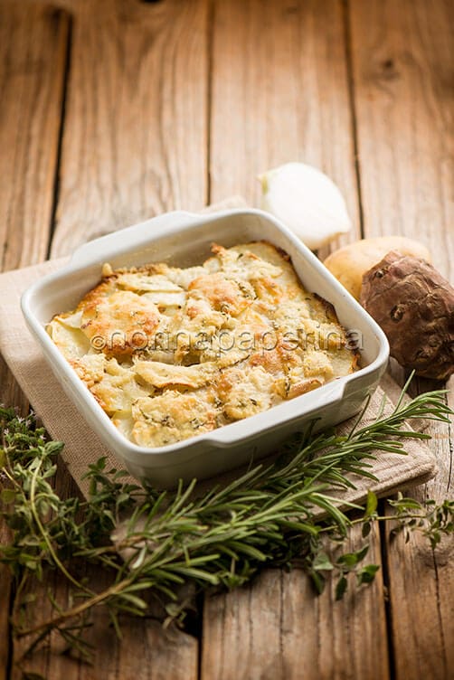 Topinambur al forno Topinambur al forno