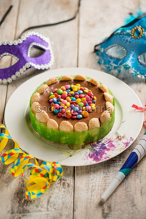 Charlotte con cream cheese al cioccolato