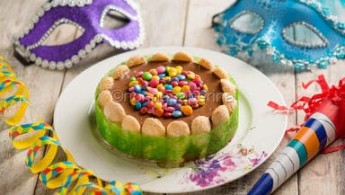 Charlotte con cream cheese al cioccolato