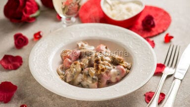 Gnocchi al forno con funghi