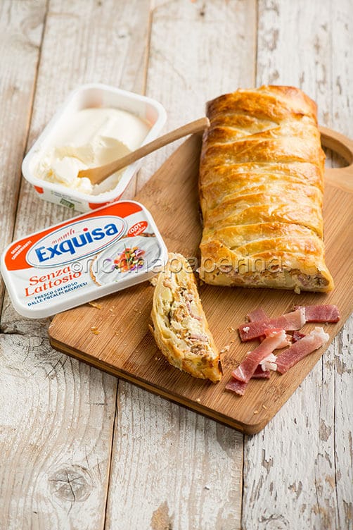 Strudel ai finferli e speck