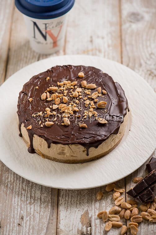 Torta al mascarpone e burro di arachidi