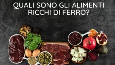 alimenti ricchi di ferro