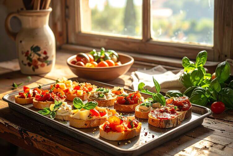 montaditos in cucina