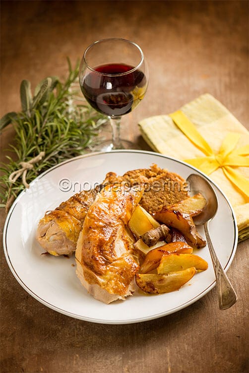 Faraona arrosto al Marsala