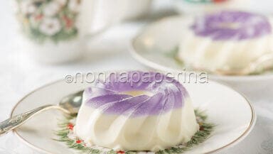 Panna cotta alle violette