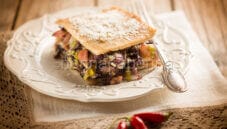 Testaroli con radicchio e rigatino, un primo gourmet Testaroli con radicchio e rigatino, un primo gourmet