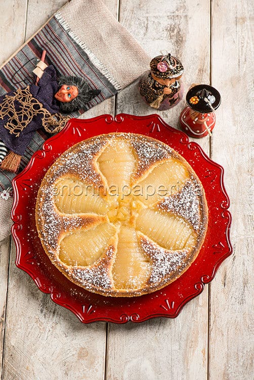 Torta frangipane con pere
