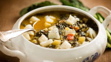 Zuppa di cavolo nero e baccalà