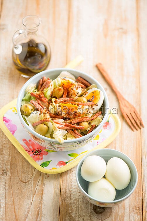 Bowl con prosciutto cotto