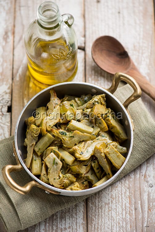 Carciofi trifolati Carciofi trifolati