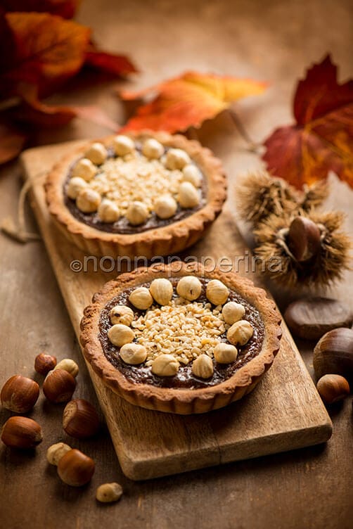 Crostatine con crema di marroni
