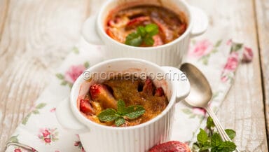 Fragole con latte di cocco