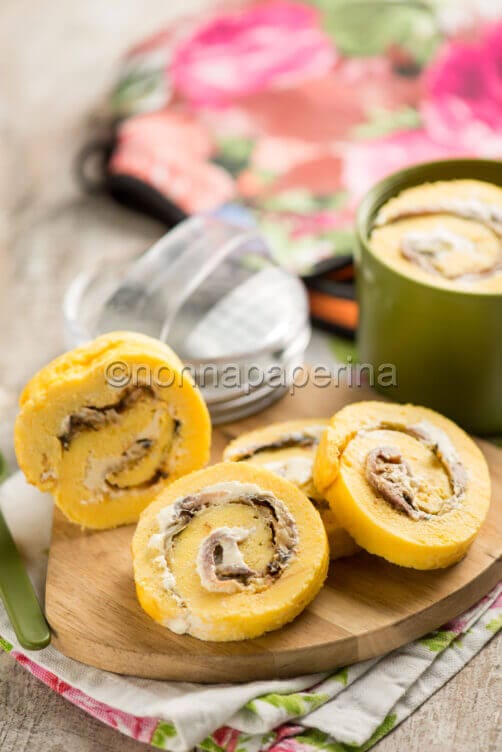 Frittata con formaggio cremoso