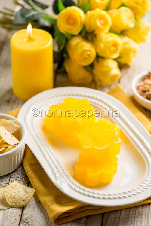 Gelatina di cocktail mimosa