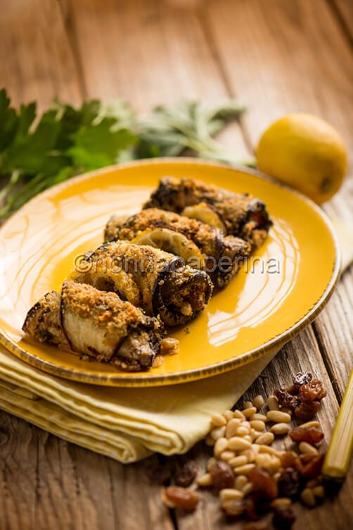 Melanzane a beccafico Melanzane a beccafico