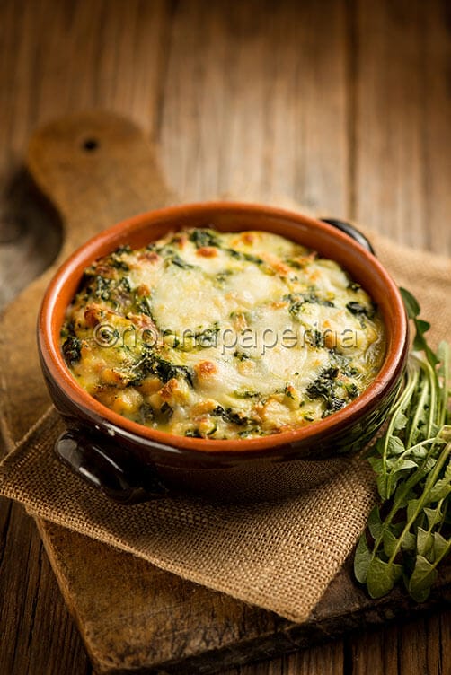 Tortino di cicoria e prosciutto