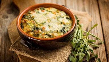 Tortino di cicoria e prosciutto