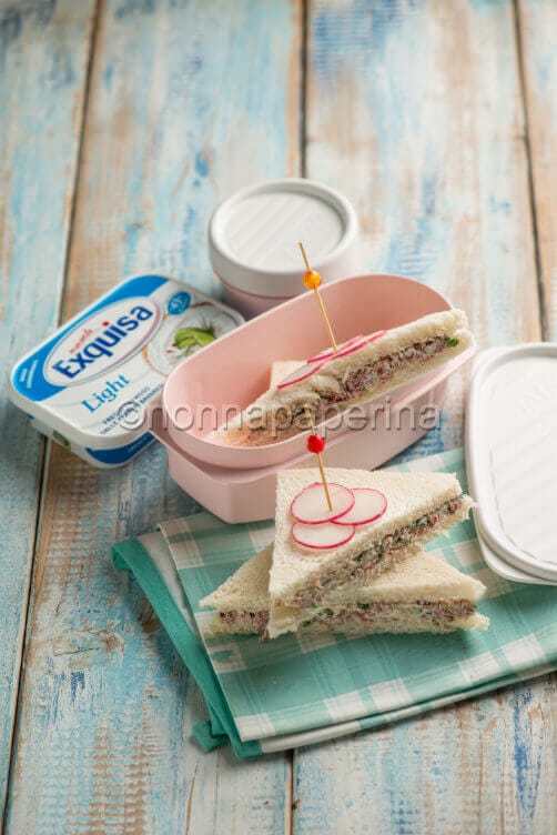 Tramezzini con bresaola e tonno