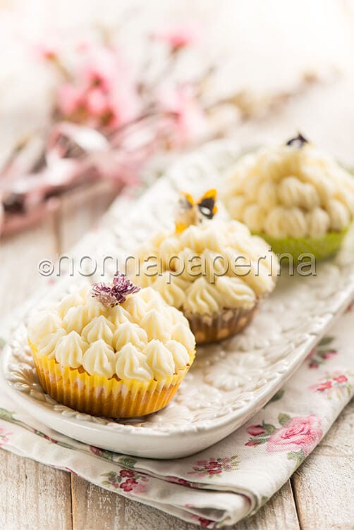 muffin con fiori canditi