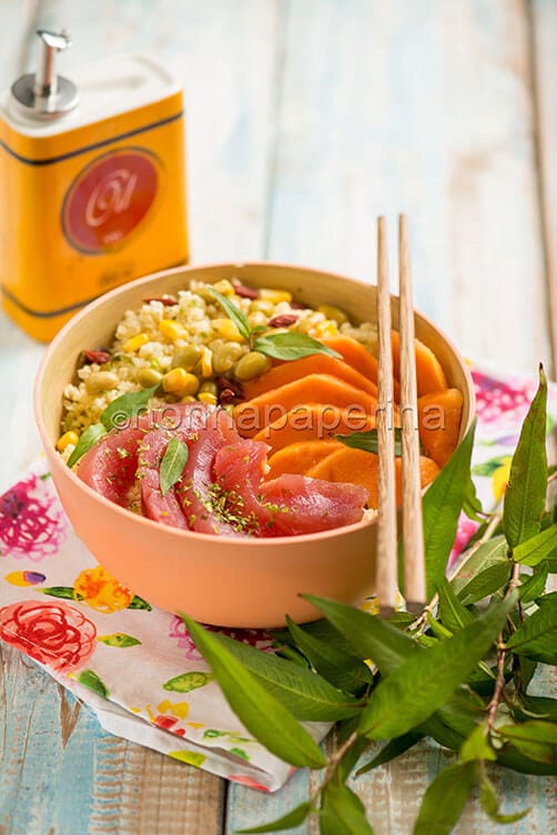 Bowl con tonno e miglio