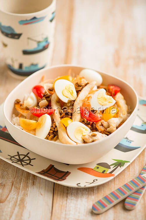 Bowl di pollo per bambini